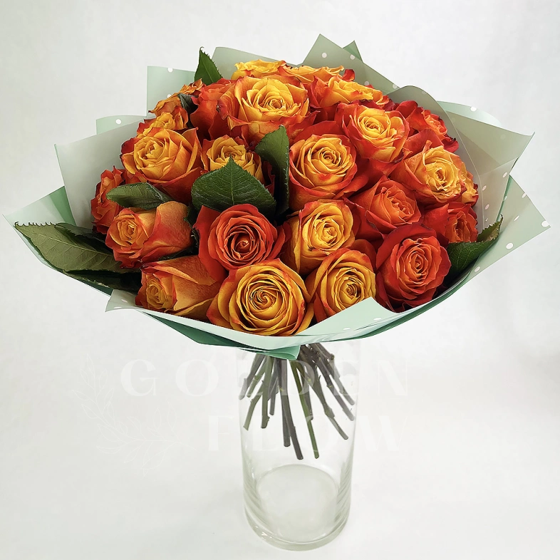 Монобукет из роз &laquo;Солнечный день&raquo;