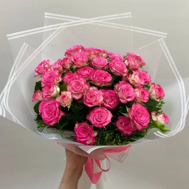 Монобукет «Букет из кустовых роз»