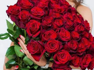 51 красная роза