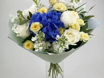 Букет с гортензией «Вдохновение»