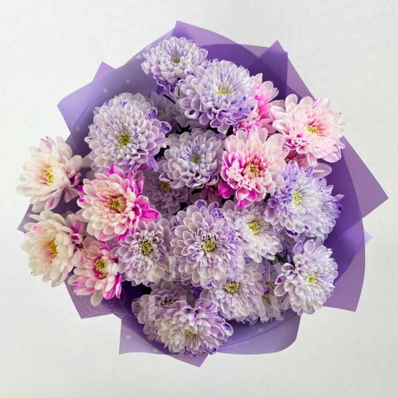 Букет из хризантем &laquo;Пастила&raquo;