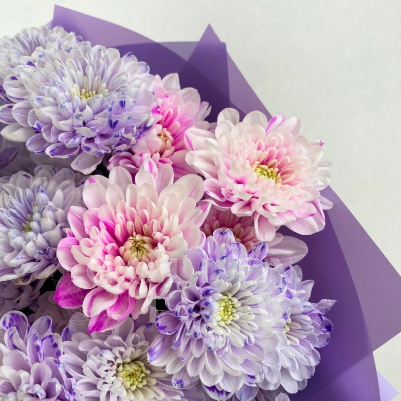 Букет из хризантем &laquo;Пастила&raquo;