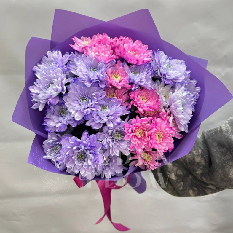 Букет из хризантем &laquo;Пастила&raquo;