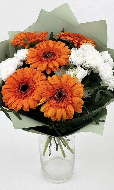 Букет с герберами «Мелодия весны»