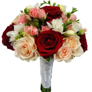 Сборный букет «Твоя невеста в красном»