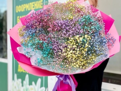 Букет гипсофил «Драже»