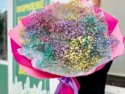 Букет гипсофил «Драже»