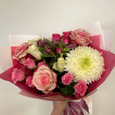 Сборный букет с розами «Фея»