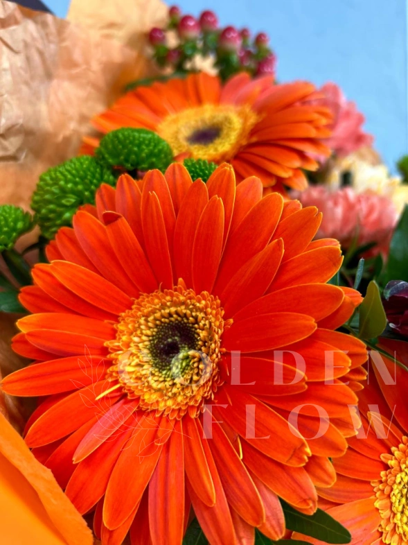 Сборный букет &laquo;Апельсиновый&raquo;