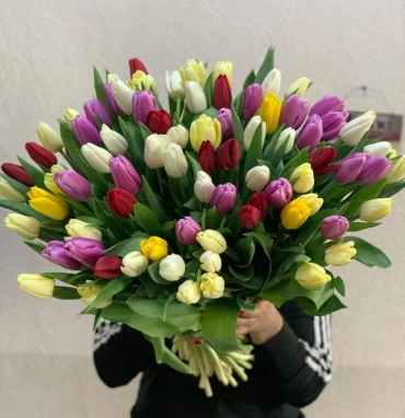 101 тюльпан под ленту