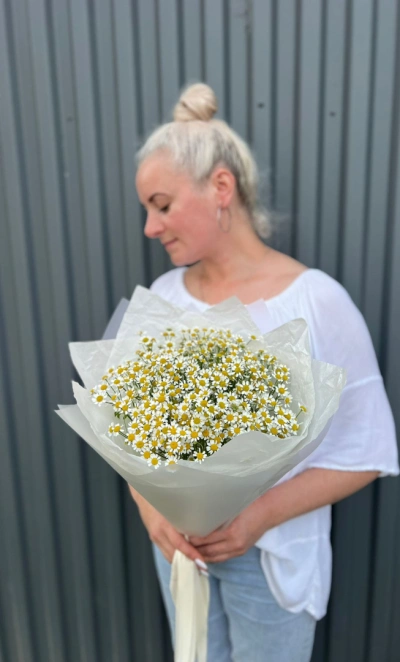 Букетик из ромашек (матрикарии)