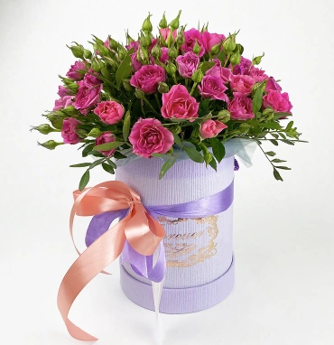 Цветы в коробке «Париж»