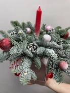 Композиция с нобилисом &laquo;Новогодний уют&raquo; 0