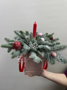 Композиция с нобилисом &laquo;Новогодний уют&raquo; 1