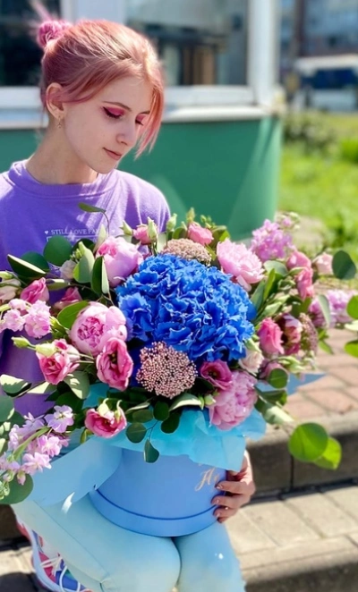 Цветы в коробке «Мираж»