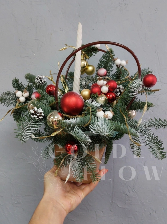 Композиция "Эльфийский снегопад"