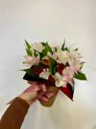 Композиция в стакане  &laquo;Строгая&raquo; 2