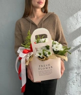 Композиция в сумочке  &laquo;Ромашковая&raquo; 0