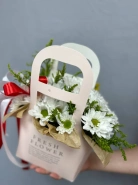 Композиция в сумочке  &laquo;Ромашковая&raquo; 1