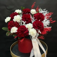 Композиция в коробке &laquo;Зимняя вишня&raquo; 0