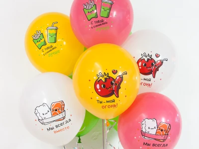 Шар  «Няшки Вкусняшки», Ассорти, 1шт