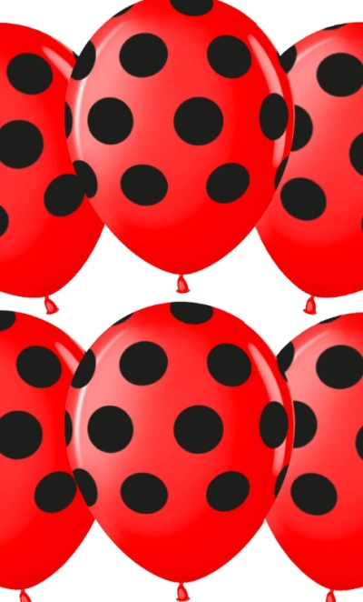 Шар латексный «Черные точки» 1 шт