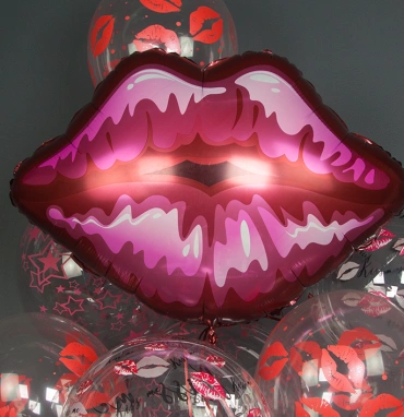 Шар Фигура, «Губы, Красный»