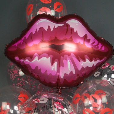 Шар Фигура, «Губы, Красный»