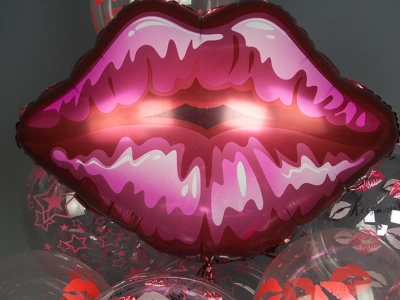 Шар Фигура, «Губы, Красный»