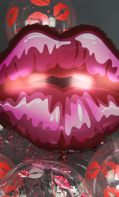 Шар Фигура, «Губы, Красный»