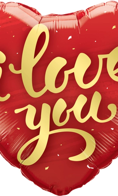 Шар Сердце, «Я Люблю Тебя (золотое конфетти)»