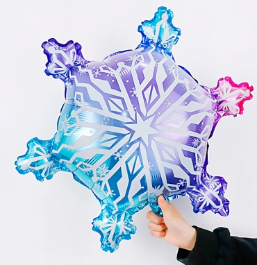 Шар «Фигура, Волшебная снежинка, Градиент»