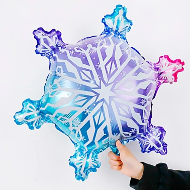 Шар «Фигура, Волшебная снежинка, Градиент»