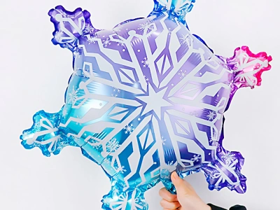 Шар «Фигура, Волшебная снежинка, Градиент»