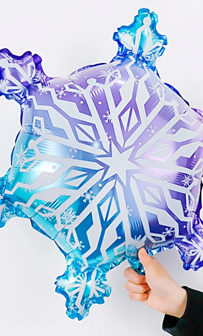 Шар «Фигура, Волшебная снежинка, Градиент»