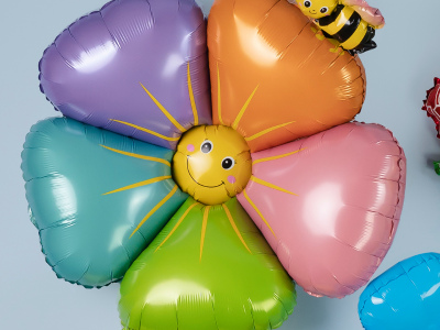 Шар Цветок, «Ромашка с пчелкой» (надув воздухом)