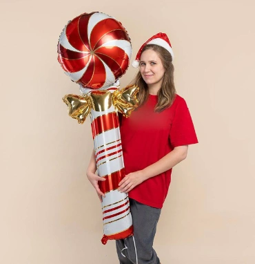 Шар Фигура, «Леденец трость с бантом»