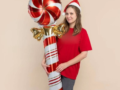 Шар Фигура, «Леденец трость с бантом»