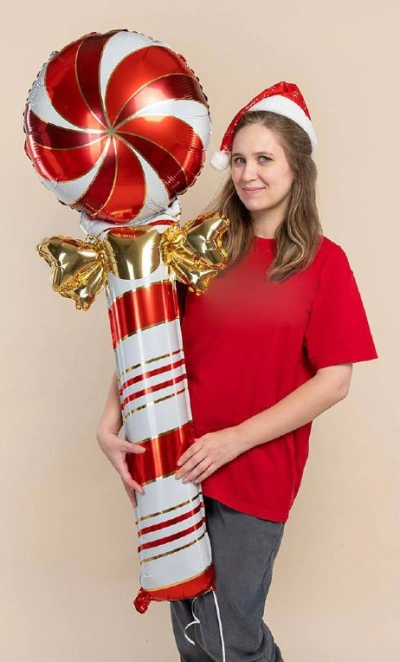 Шар Фигура, «Леденец трость с бантом»