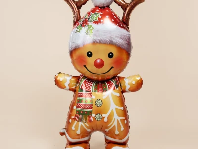 Шар Фигура 3D, «Пряничный человечек» (надув воздухом)