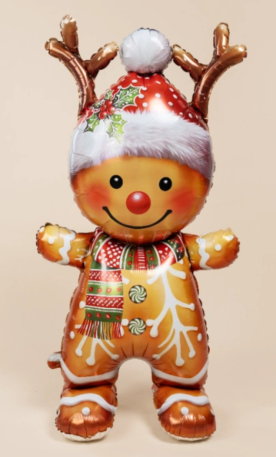 Шар Фигура 3D, «Пряничный человечек» (надув воздухом)