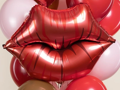 Шар  Фигура, «Губы, Поцелуй», 1 шт.