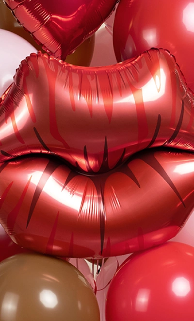 Шар  Фигура, «Губы, Поцелуй», 1 шт.