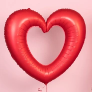 Шар Сердце, &laquo;Контур, Красный&raquo; 0