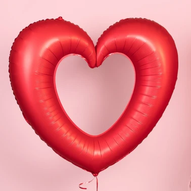 Шар Сердце, «Контур, Красный»