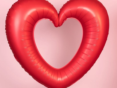 Шар Сердце, «Контур, Красный»