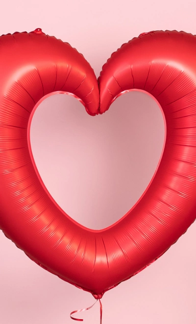 Шар Сердце, «Контур, Красный»