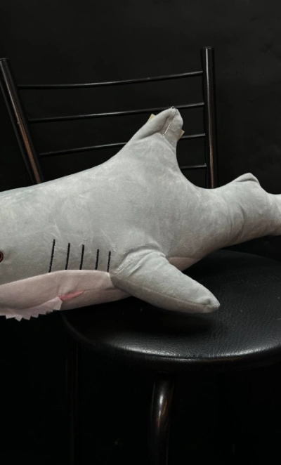 Мягкая игрушка Акула серая