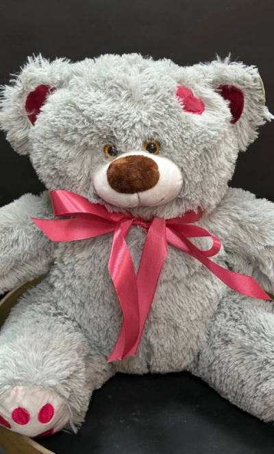 Мягкая игрушка «Медведь маленький», цвет: серый