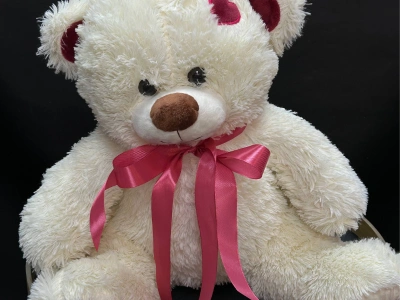 Мягкая игрушка «Медведь маленький», цвет: молочный